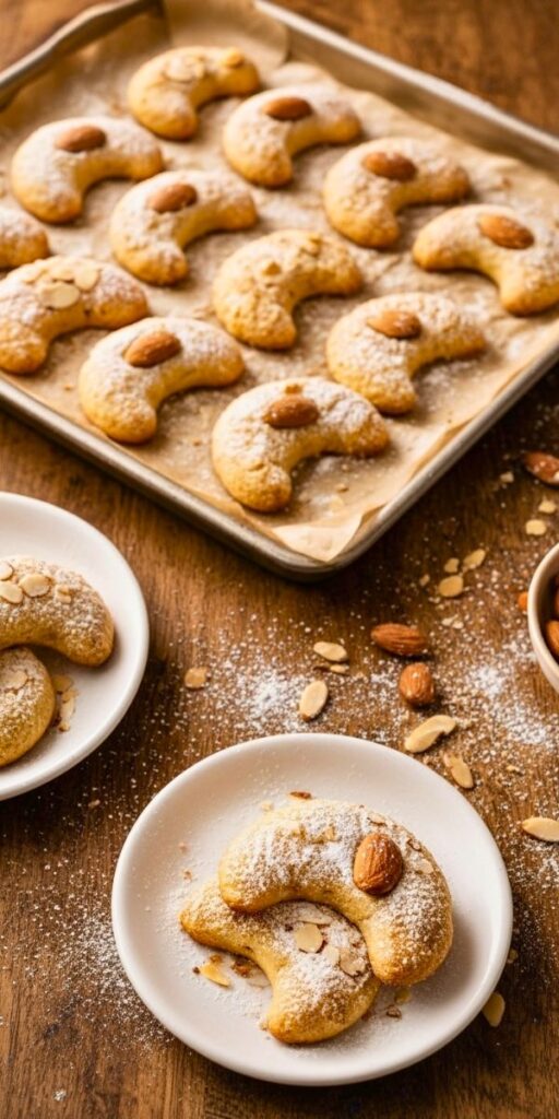 Almond Crescent Cookies Recipe