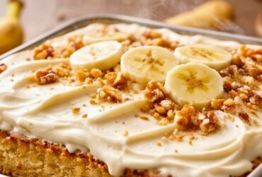 Banana Cake with Cream Cheese Frosting Recipe