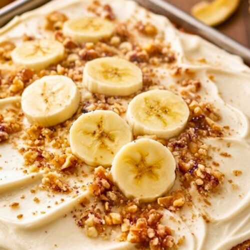 Banana Cake with Cream Cheese Frosting Recipe