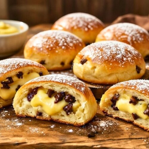 Chocolate Chip Vanilla Custard Brioches Recipe