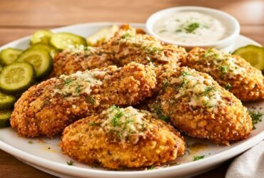 Crispy Dill Pickle Parmesan Chicken Recipe