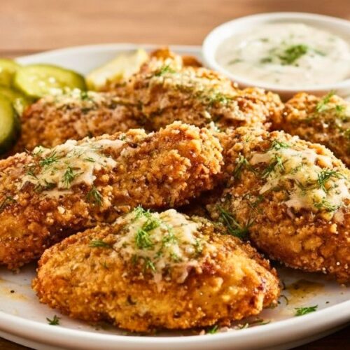 Crispy Dill Pickle Parmesan Chicken Recipe