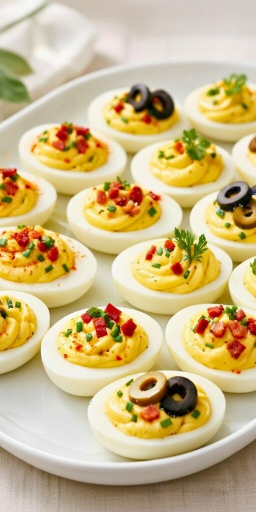 Deviled Eggs Garnishes Recipe