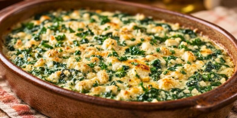 Easy Feta and Spinach Casserole Recipe