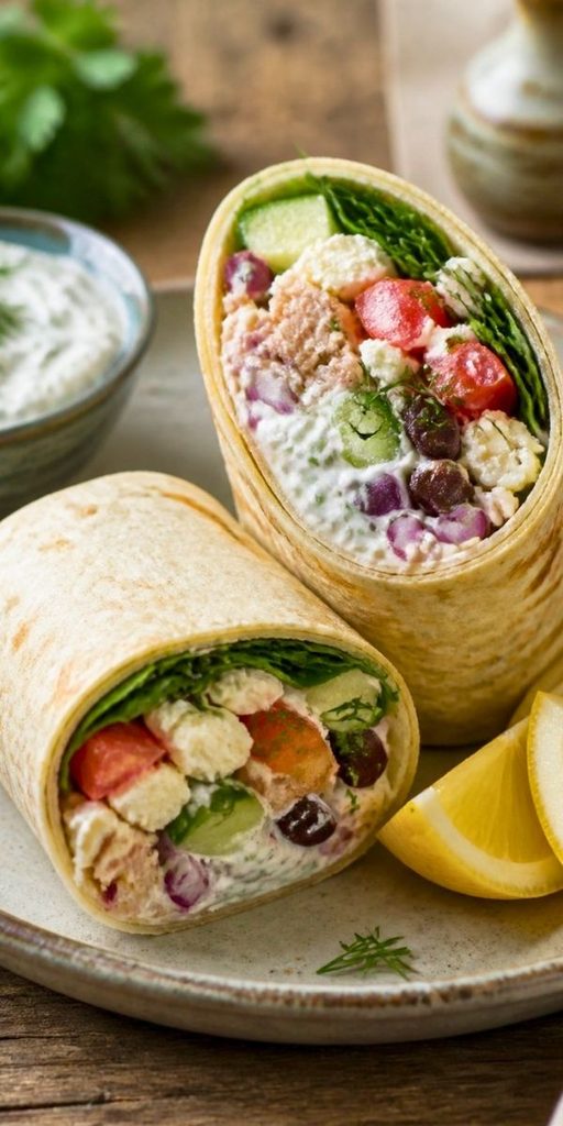 Greek Tuna Wrap Recipe