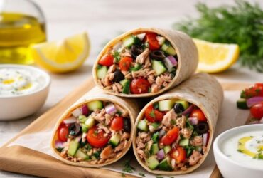 Greek Tuna Wrap Recipe