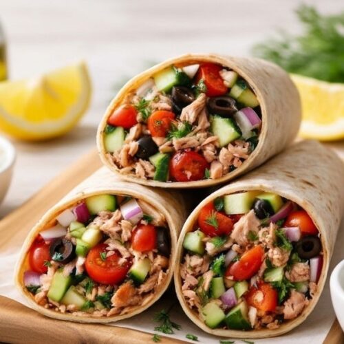 Greek Tuna Wrap Recipe