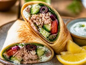 Greek Tuna Wrap Recipe