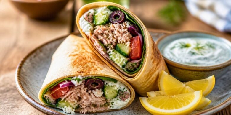 Greek Tuna Wrap Recipe
