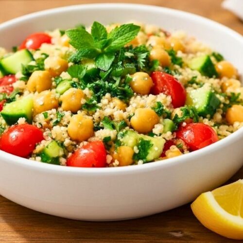 Lemon Herb Quinoa with Chickpeas Recipe