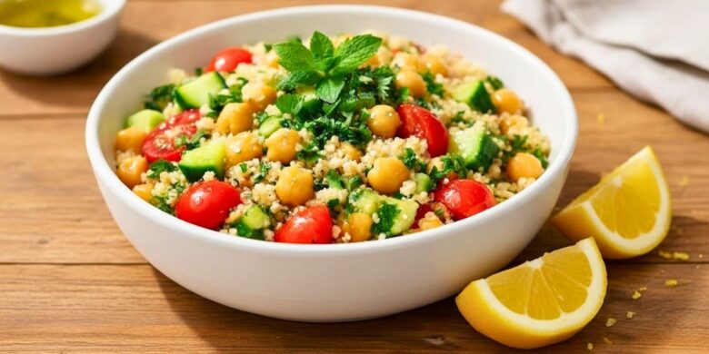 Lemon Herb Quinoa with Chickpeas Recipe