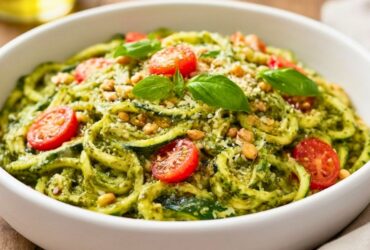 Quick Zucchini Noodles With Pesto Recipe