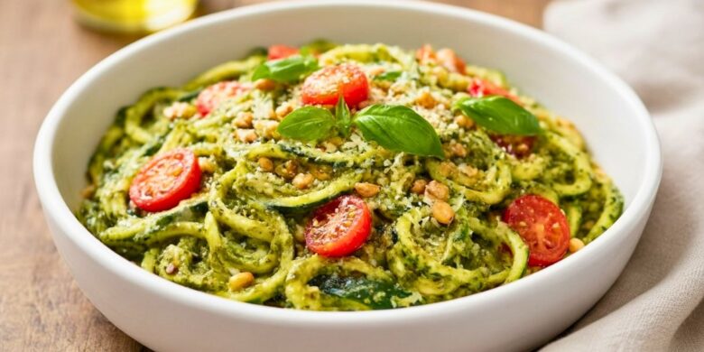 Quick Zucchini Noodles With Pesto Recipe
