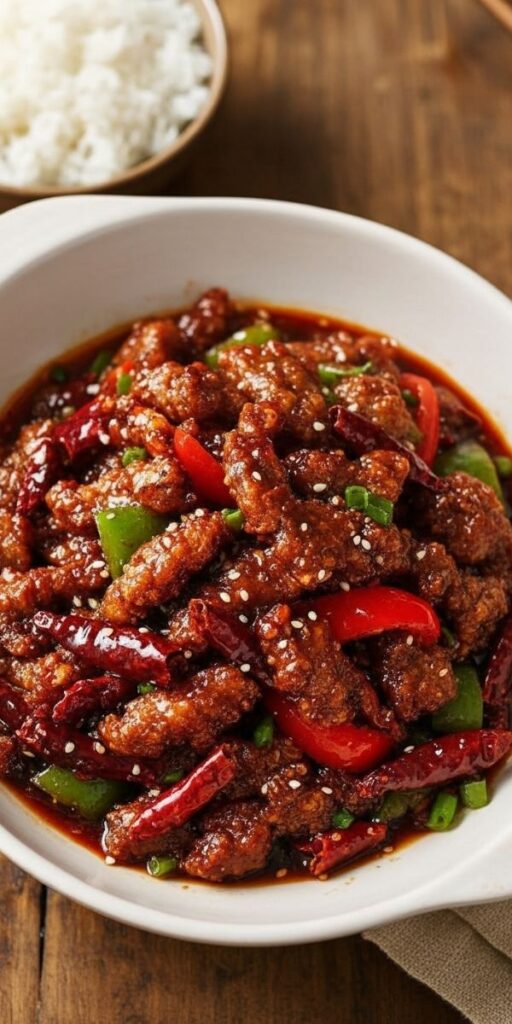 Sichuan Style Crispy Chili Beef Recipe