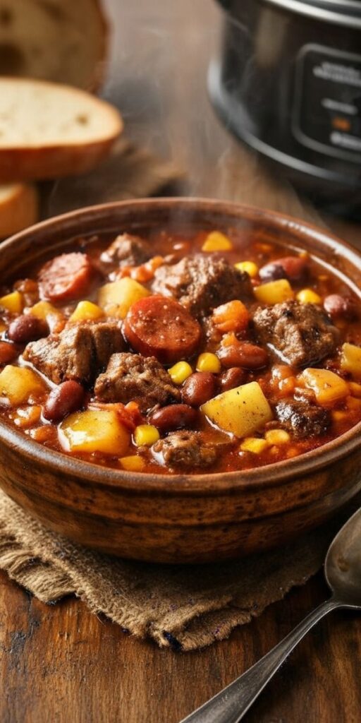 Slow Cooker Cowboy Stew Recipe