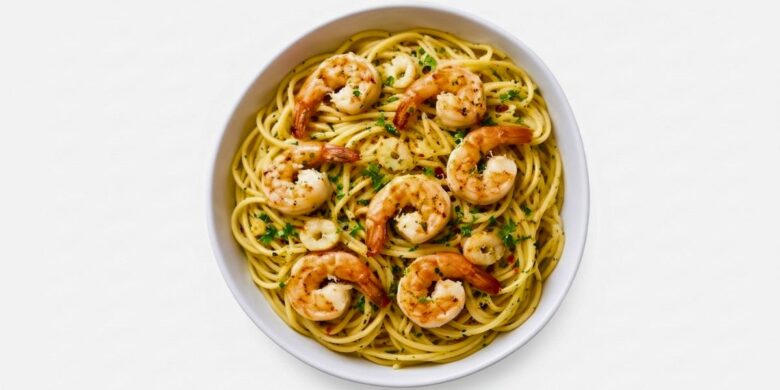 Spaghetti Aglio e olio With Shrimp Recipe