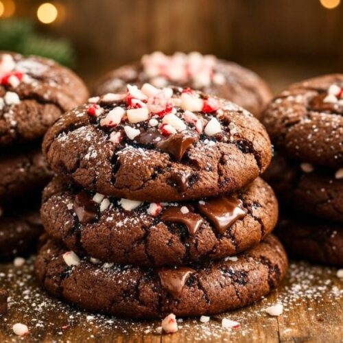 Double Chocolate Peppermint Cookies Recipe