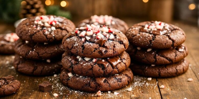 Double Chocolate Peppermint Cookies Recipe