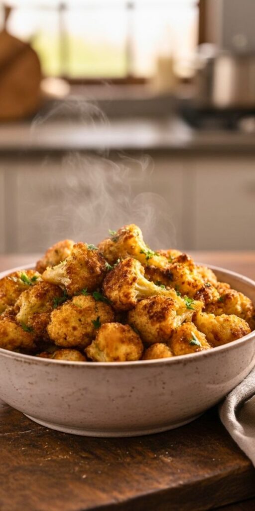 Air Fryer Roasted Cauliflower Recipe