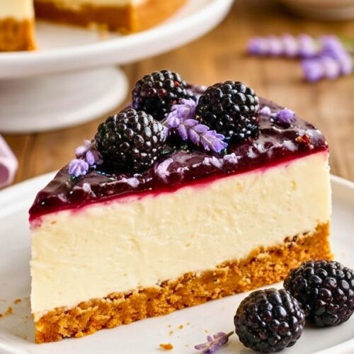 Blackberry Lavender Cheesecake Recipe