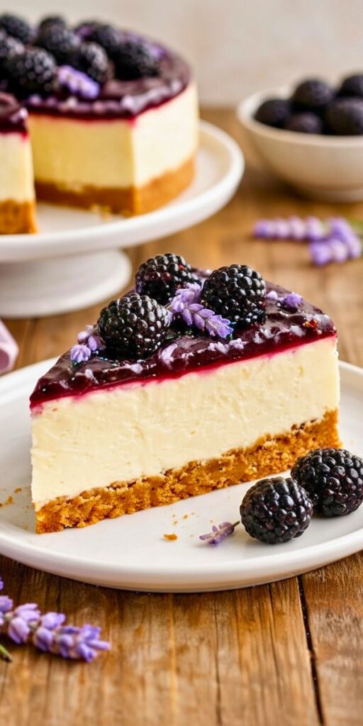 Blackberry Lavender Cheesecake Recipe