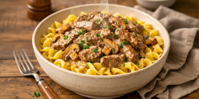 Bobby Flay Beef Stroganoff Recipe
