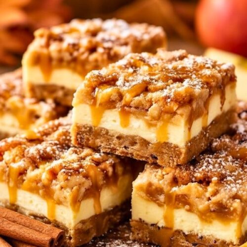 Caramel Apple Cheesecake Bars Recipe