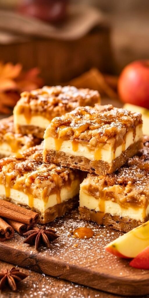 Caramel Apple Cheesecake Bars Recipe