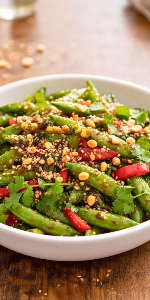 Chili Crisp Snap Pea Salad Recipe