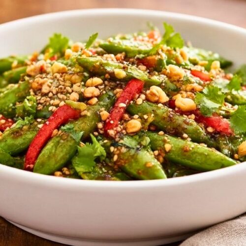 Chili Crisp Snap Pea Salad Recipe