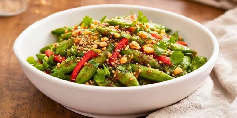 Chili Crisp Snap Pea Salad Recipe