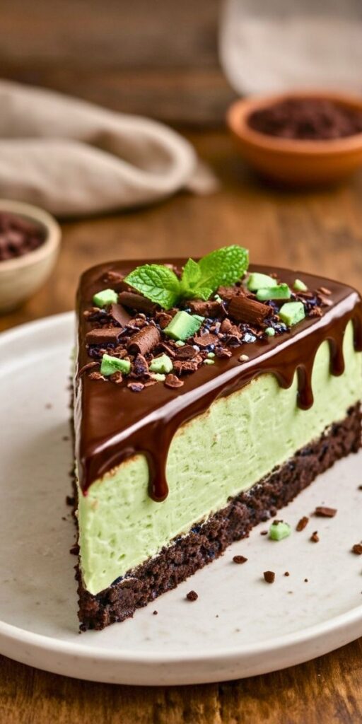 Chocolate Mint Cheesecake Recipe