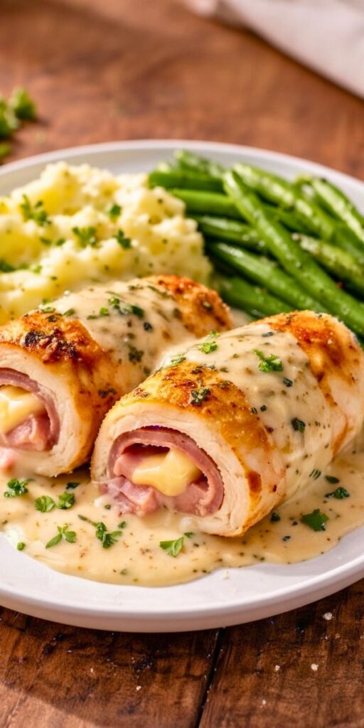 Creamy Chicken Cordon Bleu Recipe