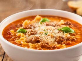 Creamy Lasagna Soup With Sausage And Ground Beef Recipe