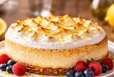 Creamy Lemon Meringue Cheesecake Recipe