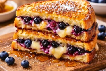 Crispy Blueberry Grilled Cheese Recipe