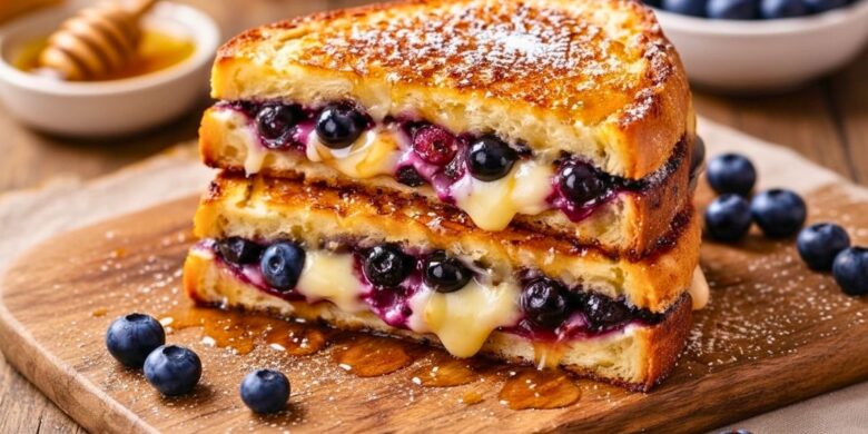 Crispy Blueberry Grilled Cheese Recipe