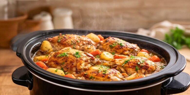 Delicious Crockpot Chicken Thigh Pot Roast Recipe