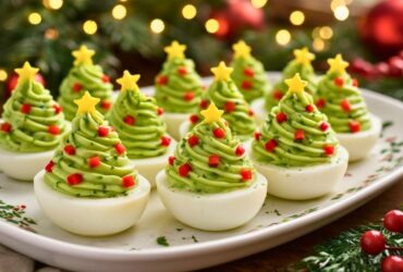 Deviled Egg Christmas Trees Recipe