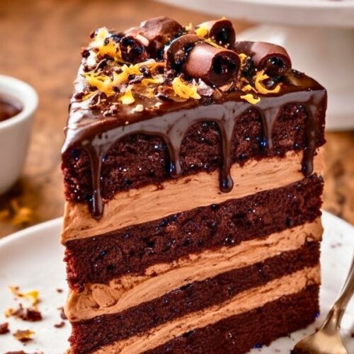 Easy Chocolate Orange Layer Cake With Ganache Recipe