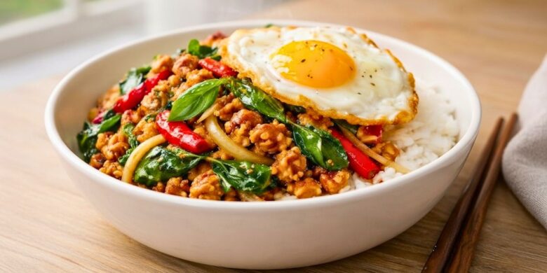 Easy Spicy Thai Basil Chicken Recipe