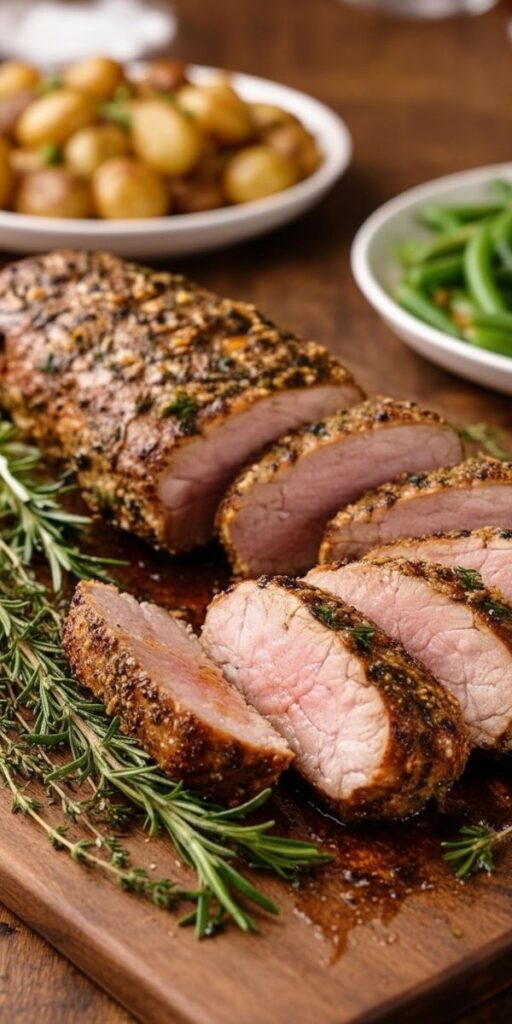 Flavorful Herb Crusted Pork Tenderloin Recipe