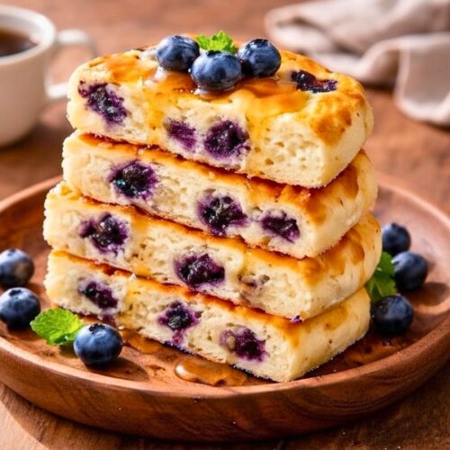 Fluffy Cottage Cheese Blueberry Cloud Bread Recipe