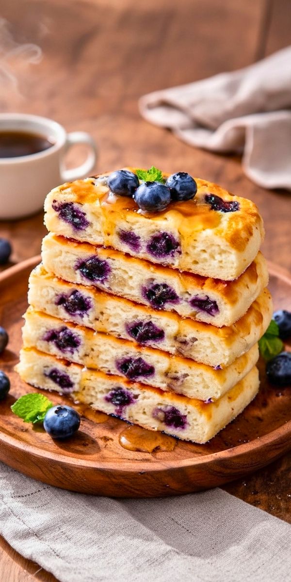 Fluffy Cottage Cheese Blueberry Cloud Bread Recipe