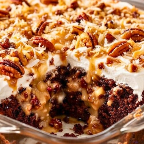 German Chocolate Poke Cake Recipe