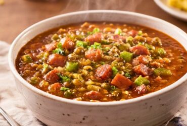 Ham Black-Eyed Pea Gumbo Recipe