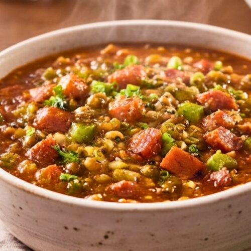Ham Black-Eyed Pea Gumbo Recipe