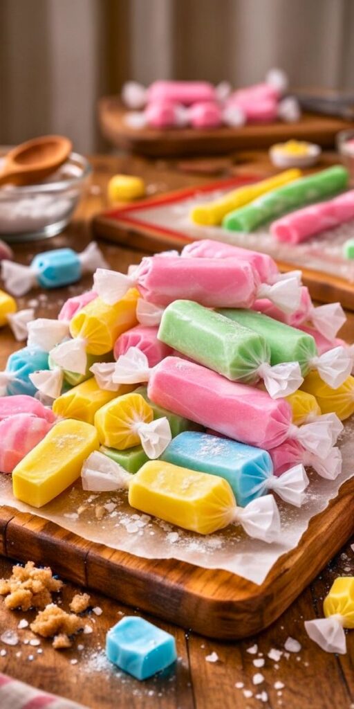 Homemade Saltwater Taffy Rolls Recipe