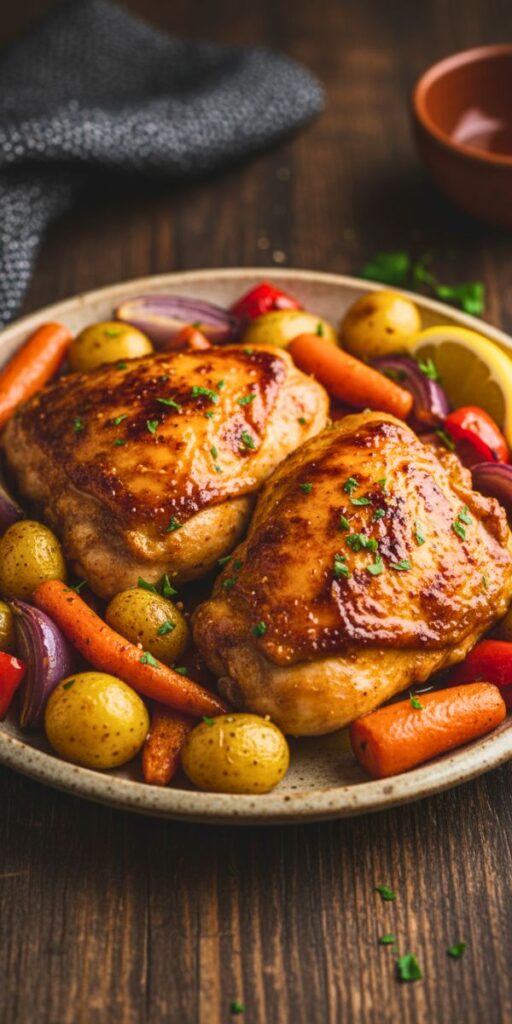 Honey Harissa Chicken Thighs Recipe