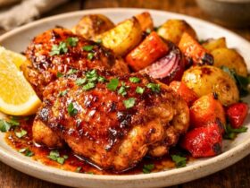 Honey Harissa Chicken Thighs Recipe